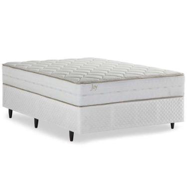 Imagem de Cama Box de Casal Herval Joy de Espuma Alto Suporte, 67x138x188 cm