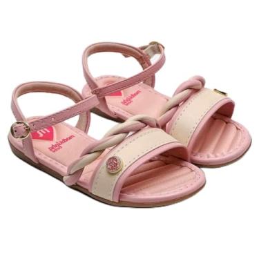 Imagem de Sandália Infantil Molekinha Logo Trança Menina - Rosa - 19