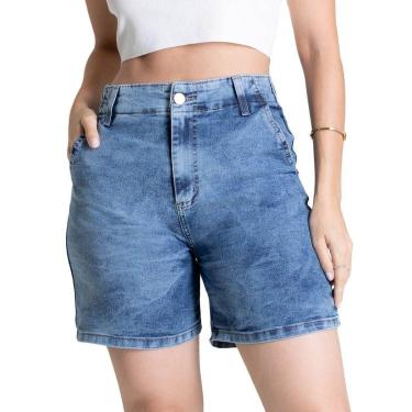 Imagem de Bermuda Jeans Sawary - 279241 - Azul media 44-Feminino