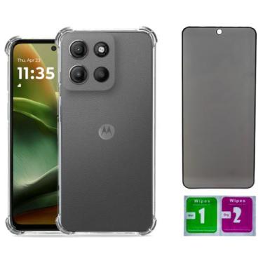 Imagem de Capa Anti Impacto Para Moto G75 + Pelicula Privacidade - Mustangshop