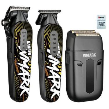 Imagem de Kit Wmark Corte e Acabamento 8631 + Shaver 984A Preto, Bivolt
