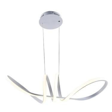 Imagem de Lustre luminaria pendente led infinito prata switch - LIMED MOGI