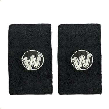 Imagem de Munhequeira Wave Par Unissex Tennis e Beach Tennis, Preto