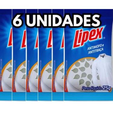 Imagem de 6 Un. Anti Mofo Armário Traça Guarda Roupa Mau Cheiro Lipex