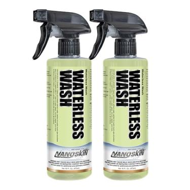 Imagem de Nanoskin Waterless Wash & Shine 947 g (2 x 16Oz) - Spray de limpeza avançado sem enxágue com realçador de brilho e amplificador | Para tinta, vidro, cromo, plástico, metal, bancadas, mesas, máquinas e