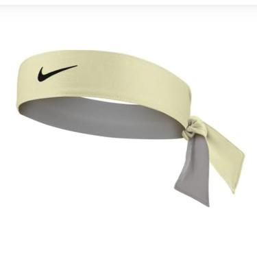 Imagem de Nike Gravata esportiva Dri-Fit Premium Swoosh, macia e absorvente de suor/unissex (ouro claro)