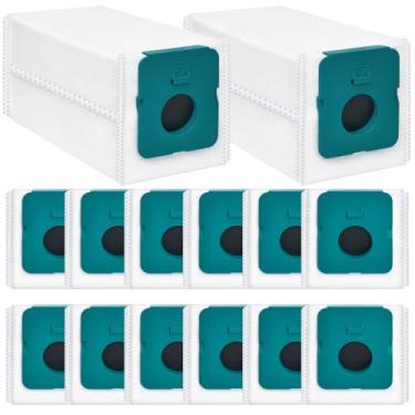 Imagem de 14 peças de sacos de vácuo personalizados VCA-ADB953 (não Jet Bot), compatíveis com aspirador de pó sem fio Samsung Bespoke Jet, substituição para sacos de coleta automática de poeira de grande