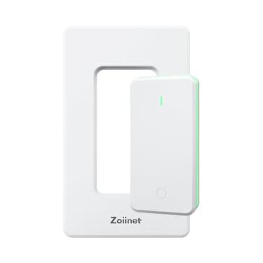 Imagem de Zoiinet Interruptor De Luz Sem Fio (Somente Controle Remoto), Sem Fiação, Design De Fivela E Removível, Interruptor Multidirecional, Sem Necessidade De Wifi, Programável, Funciona Com Receptor, Tom