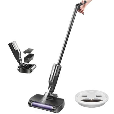 Imagem de Limpador de Piso, Vassoura Eletrica Sem Fio, Limpadora de Piso Sem Fio, Esfregona Elétrica Autolimpante, Esfregão Multifuncional