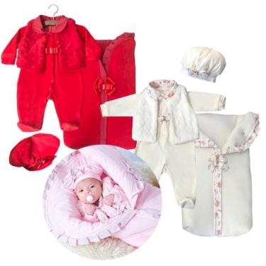 Imagem de Saída Maternidade Super Quentinha Casaquinho de Soft Plush para Bebê M