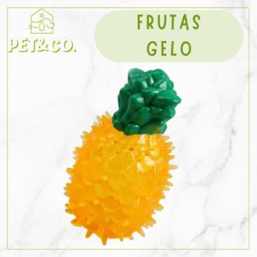 Imagem de Brinquedo Mordedor Frutas Gelado para Cachorro com Apito - Pet&CO., Ab