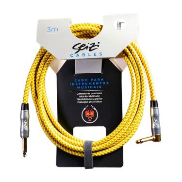 Imagem de Cabo P/ Instrumento Seizi Energy P10R/ P10A Yellow & Brown 3 Metros - CB0547