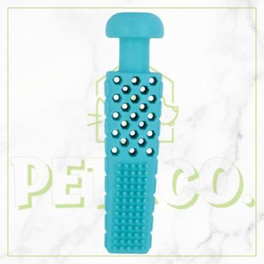 Imagem de Kit Mordedor Escova de Dentes Pet e Creme Dental Pet Clean, Verde&Mora