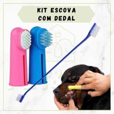 Imagem de Escova de Dentes Pet para Cachorro e Gato - Elo Imports
