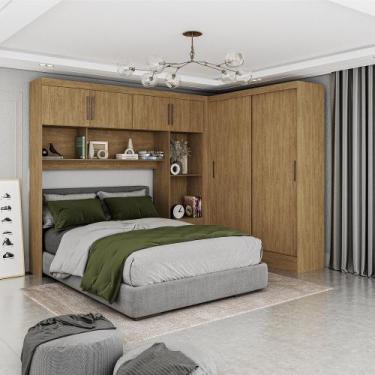 Imagem de Quarto Modulado Casal 6 Portas Belém Carioca Móveis, Cinamomo