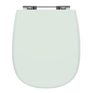 Imagem de Assento Sanitário Quadrado Icasa Sabatini Verde Água Mdf Sicmol