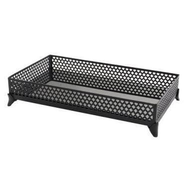 Imagem de Bandeja Trevos Espelhada 12x22 cm - Lavabo / Banheiro / Sala / Quarto 