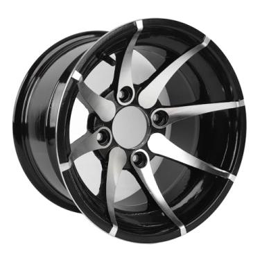 Imagem de 12 ATV Roda Aro, 235/30-12 25X10-12 ATV Aro Traseiro UTV Roda de Aço Aro para DIY ATVs, Ir Karts, Veículos Fora de Estrada e Carrinhos, Liga de Alumínio Pneu Substituição Roda Aro