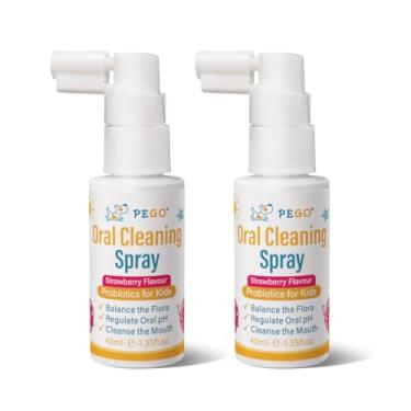 Imagem de Spray oral infantil, auxiliar de pasta de dente infantil para prevenção de cáries e hálito fresco, sem flúor para crianças em idade pré-escolar, spray bucal infantil