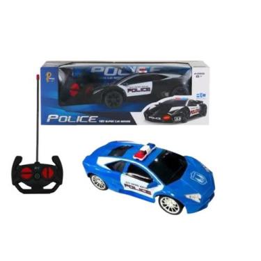 Imagem de Carrinho De Controle Remoto Policia Esportivo Divertido - XZ-1744, Azu