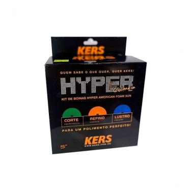Imagem de Kit De Boinas Hyper 5 Polimento Corte Refino Lustro Kers
