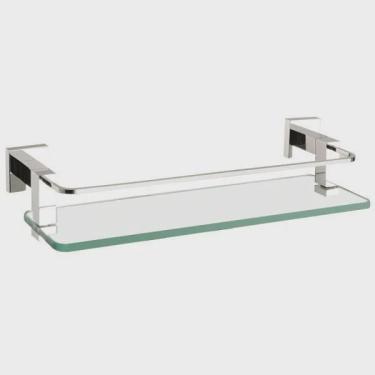 Imagem de Porta Shampoo com Proteção 2052 C 215 41,5cm Meber Metais Cromado