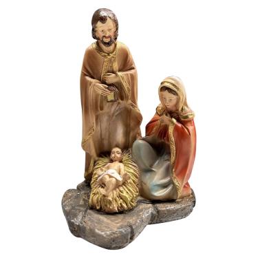 Imagem de Presépio Sagrada Família 11cm de Resina Natal - Festive