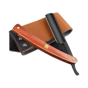 Imagem de Profissional Masculino De Aço Inoxidável Borda Reta Barbeiro Navalha D