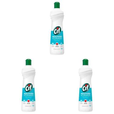 Imagem de Kit 3 Und Limpador Cif Multiuso +cuidado 500ml