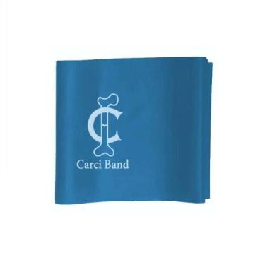 Imagem de Faixa Elástica Carci Band Azul Resistência Média Forte 1,5M - Exercíci