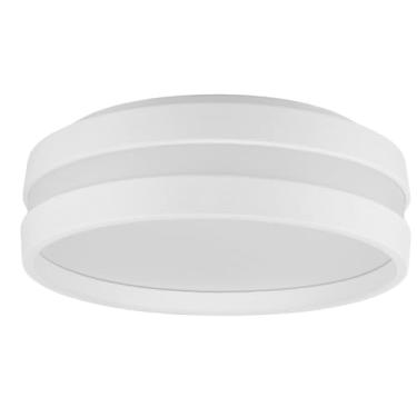 Imagem de LUMINÁRIA REDONDA BRANCO SOBREPOR LUCCA DE 43 CM DIAM. PARA 04 LAMPADAS BULBO LED E-27