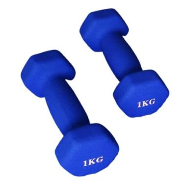 Imagem de Halteres fitness Dip Plastic Halteres para mulheres Fitness Home Equipment Solid Pure Iron Small Halteres para homens Yoga Arms Halteres