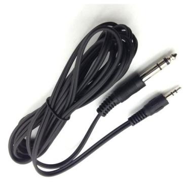 Imagem de Cabo P2 estéreo macho x P10 estéreo macho profissional de 3 Metros - W