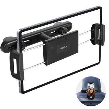 Imagem de Suporte para tablet WIERSS para encosto de cabeça de carro, assento traseiro, estrutura de aço
