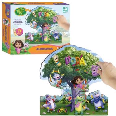 Imagem de Alinhavos Dora Aventureira Jogo Educativo 0341 Nig Brinquedo
