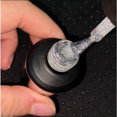 Imagem de Top Coat Com Glitter Para Unhas 15ML - Zem/silver glitter top/ Laser/G