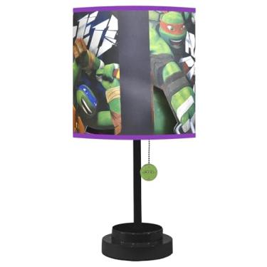 Imagem de Nickelodeon Abajur recortado das Tartarugas Ninja, 30 x 29,5 x 43,6 cm, verde, preto