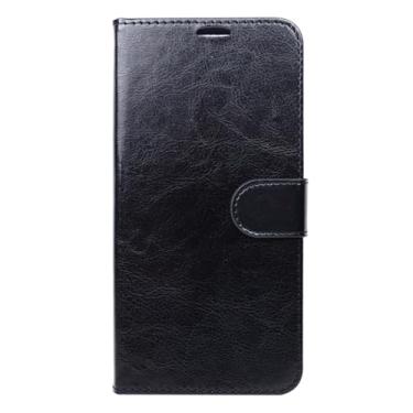 Imagem de Capa Capinha Carteira Couro Sintético Compatível Samsung Galaxy J5 Prime G570 5.0(Preta)