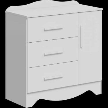 Imagem de Comoda Bebe Moveis Peroba Clara Provençal Ls MDF