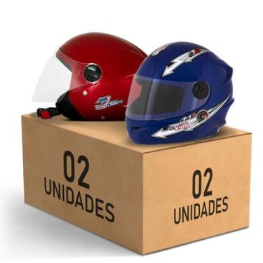 Imagem de Kit 2 Capacete New Liberty 3 Elite + Liberty 4 Kids Feminino Masculino