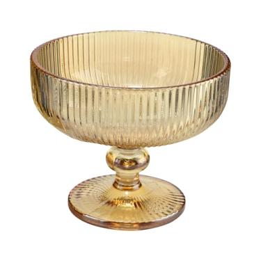 Imagem de Jogo de 6 taças para sobremesa Cameratta em cristal ecológico 310ml D11,8xA9,8cm âmbar luster