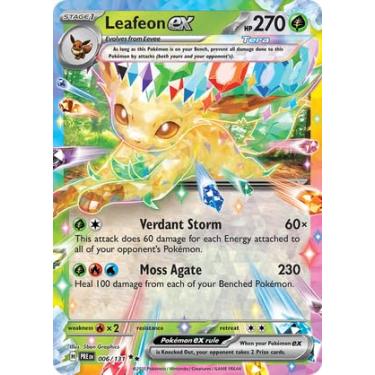 Imagem de Pokemon - Leafeon ex 006/131 – Prismatic Evolutions – Tera Double Rare - Single Card