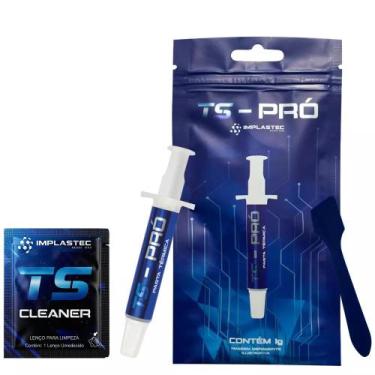 Imagem de Pasta Térmica Gamer Implastec TS Pró 1gr Condutivi 6,2 w/mk