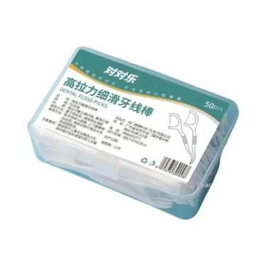 Imagem de Caixa Portátil para Fio Dental - 1/2/5/10 Pacotes de Palitos de Limpez