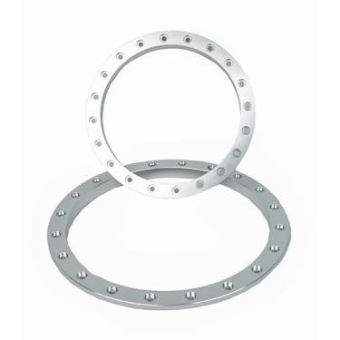 Imagem de BeaxTurbo Racing Upgrade Parts CNC Aluminum Inner Outer beadlock Ring for Proline Badlands MX43 Wheel (Silver)