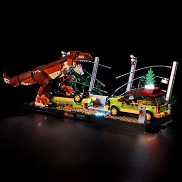 Imagem de BRIKSMAX Light for Lego T. rex-Breakout 76956 - Led Lighting Kit Compatible with Lego 76956 - Not Include The Lego Set