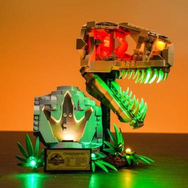 Imagem de VONADO LED Light Kit Compatible with Lego Dinosaur Fossils: T. rex Skull 76964 (Lights Only, No Models) Creative Lighting Set Accessories Compatible with Lego 76964 Jurassic World Set