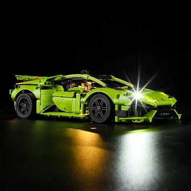 Imagem de GEAMENT LED Light Kit Compatible with Lego Lamborghini Huracán (Huracan) Tecnica - Lighting Set for Technic 42161 (Model Set Not Included)