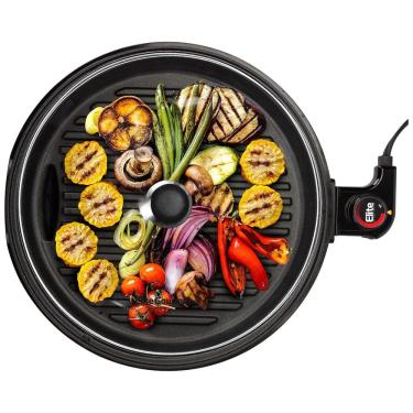 Imagem de Churrasqueira Elétrica Indoor Elite Gourmet EMG6505G  Smokeless com Tampa de Vidro, Fácil de Limpar - Design Não-Grudento e Ajuste de