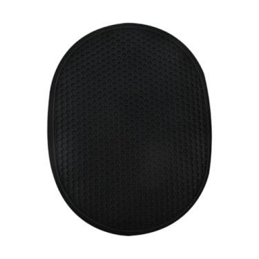 Imagem de ＫＬＫＣＭＳ Suporte de maconha resistente ao calor 2 em 1 luvas de forno anti -deslizamento Multiplumes Folder Oven Luvas para acampar churrasqueiras Home, Preto